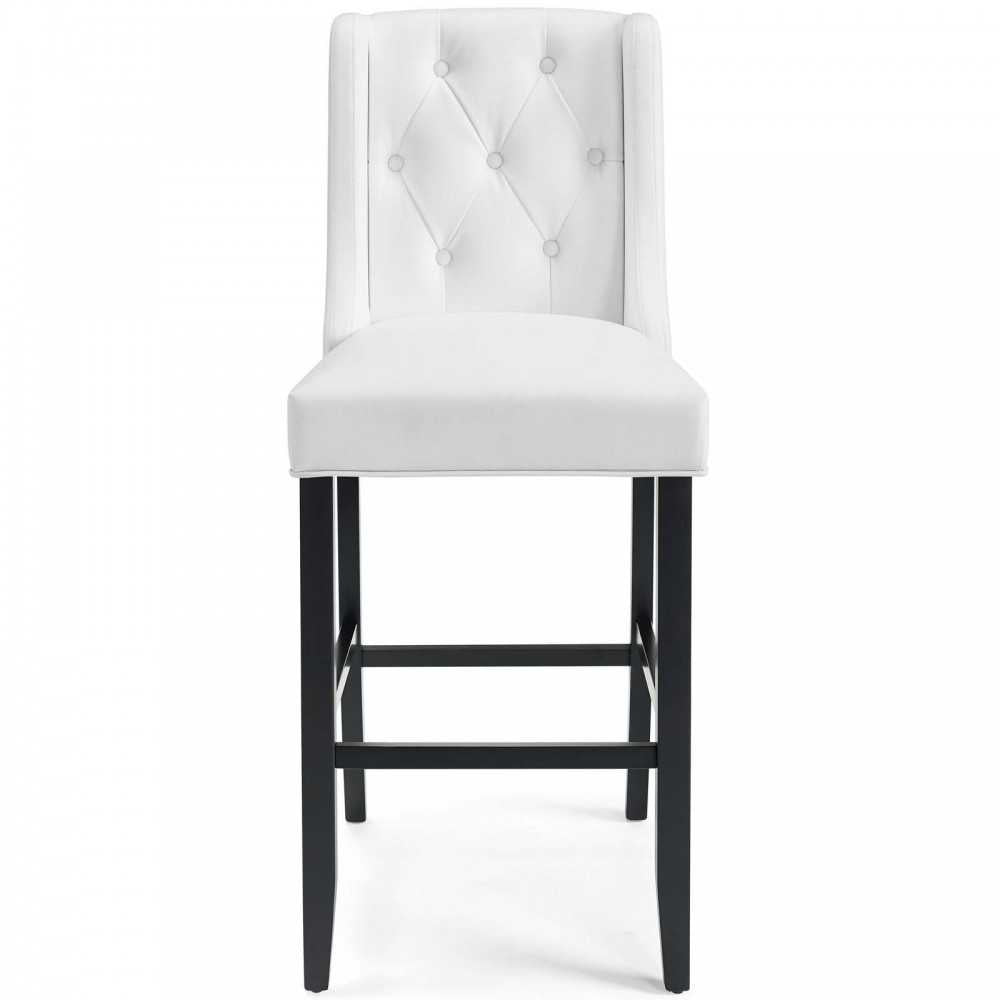 Baronet Bar Stool Faux Leather Set of 2