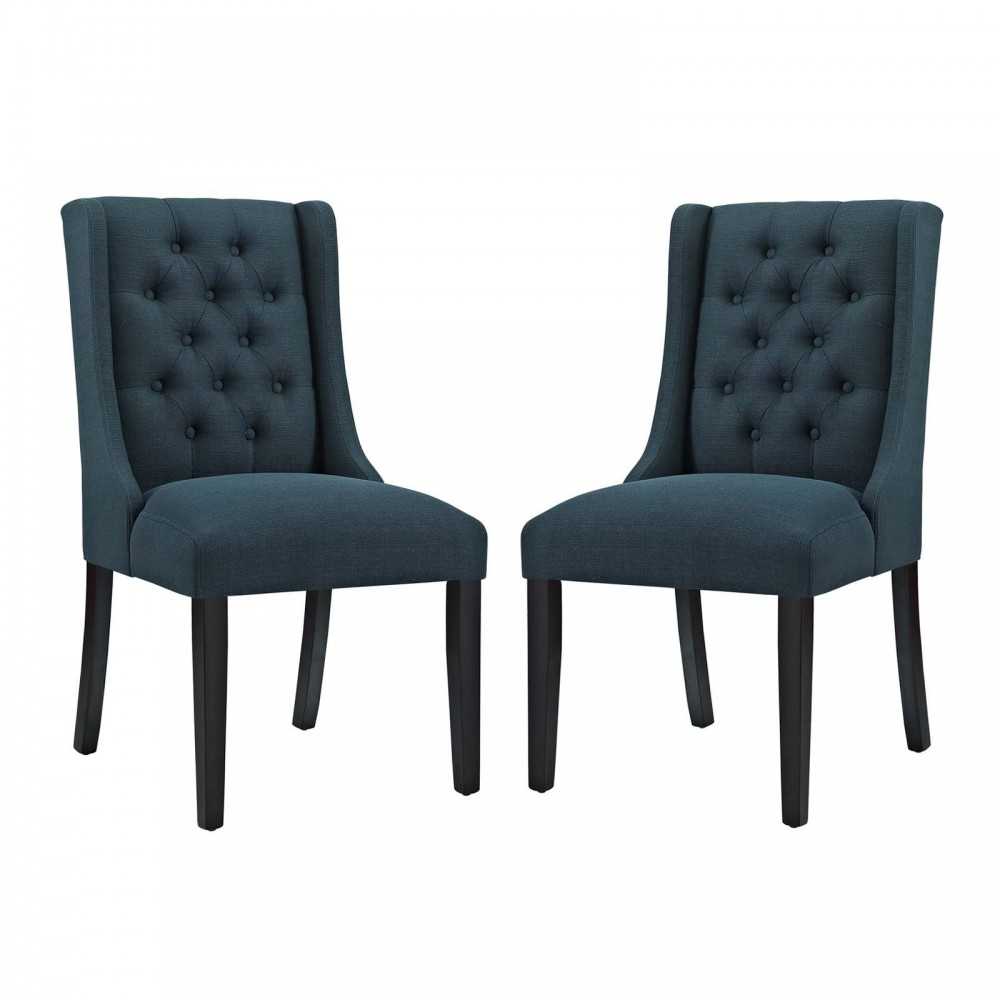 Baronet Dining Chair Fabric Set of 2, Azure