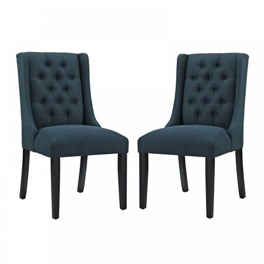 Baronet Dining Chair Fabric Set of 2, Azure