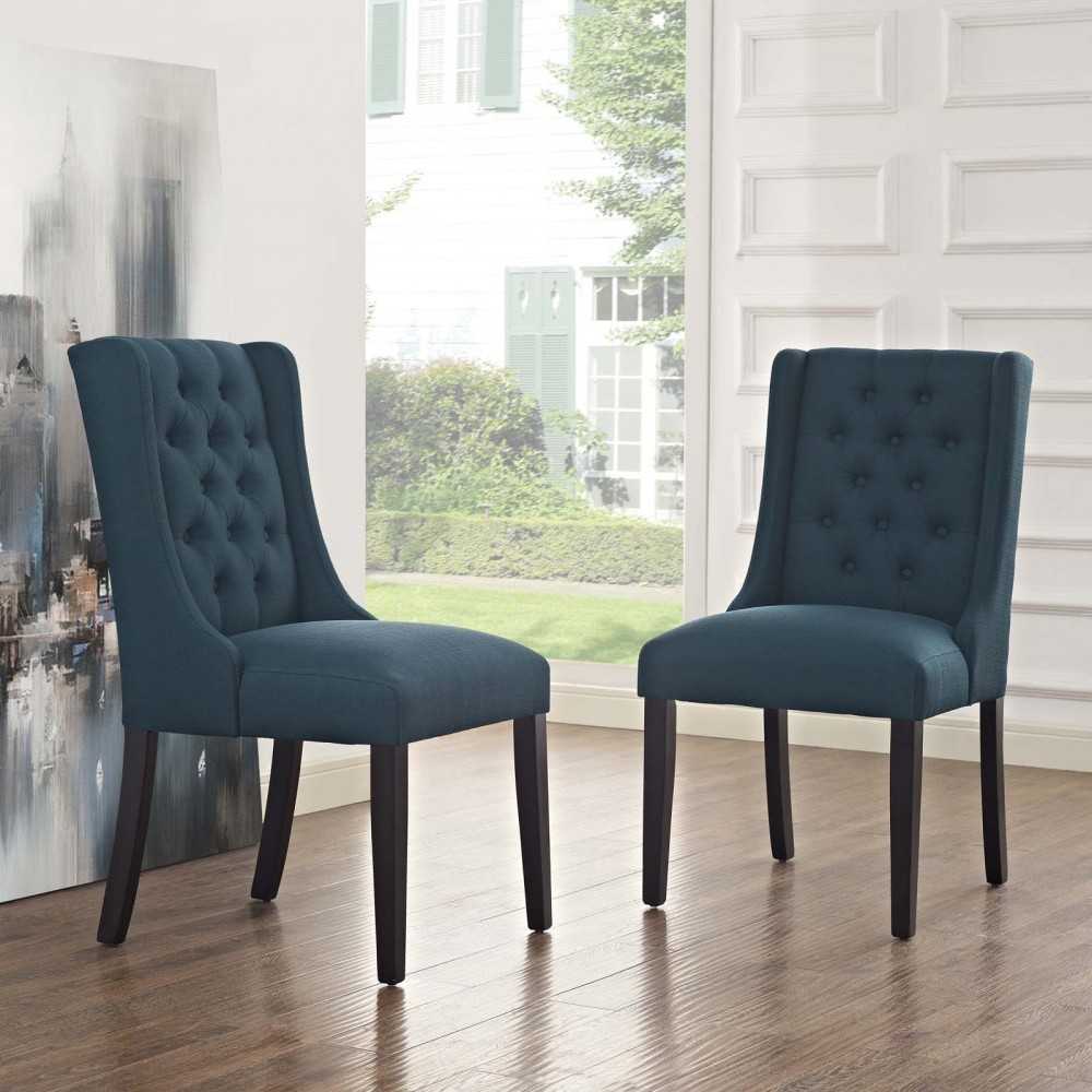 Baronet Dining Chair Fabric Set of 2, Azure