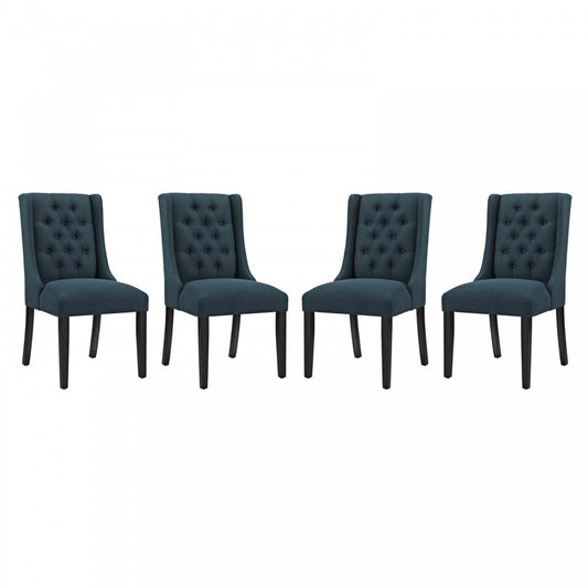 Baronet Dining Chair Fabric Set of 4, Azure