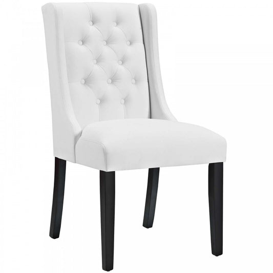 Baronet Vinyl Dining Chair, White, EEI-2234-WHI