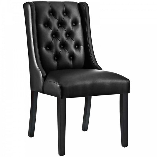 Baronet Vinyl Dining Chair, Black, EEI-3923-BLK