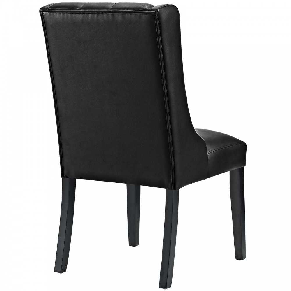 Baronet Vinyl Dining Chair, Black, EEI-3923-BLK