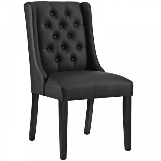 Baronet Vinyl Dining Chair, Black, EEI-2234-BLK