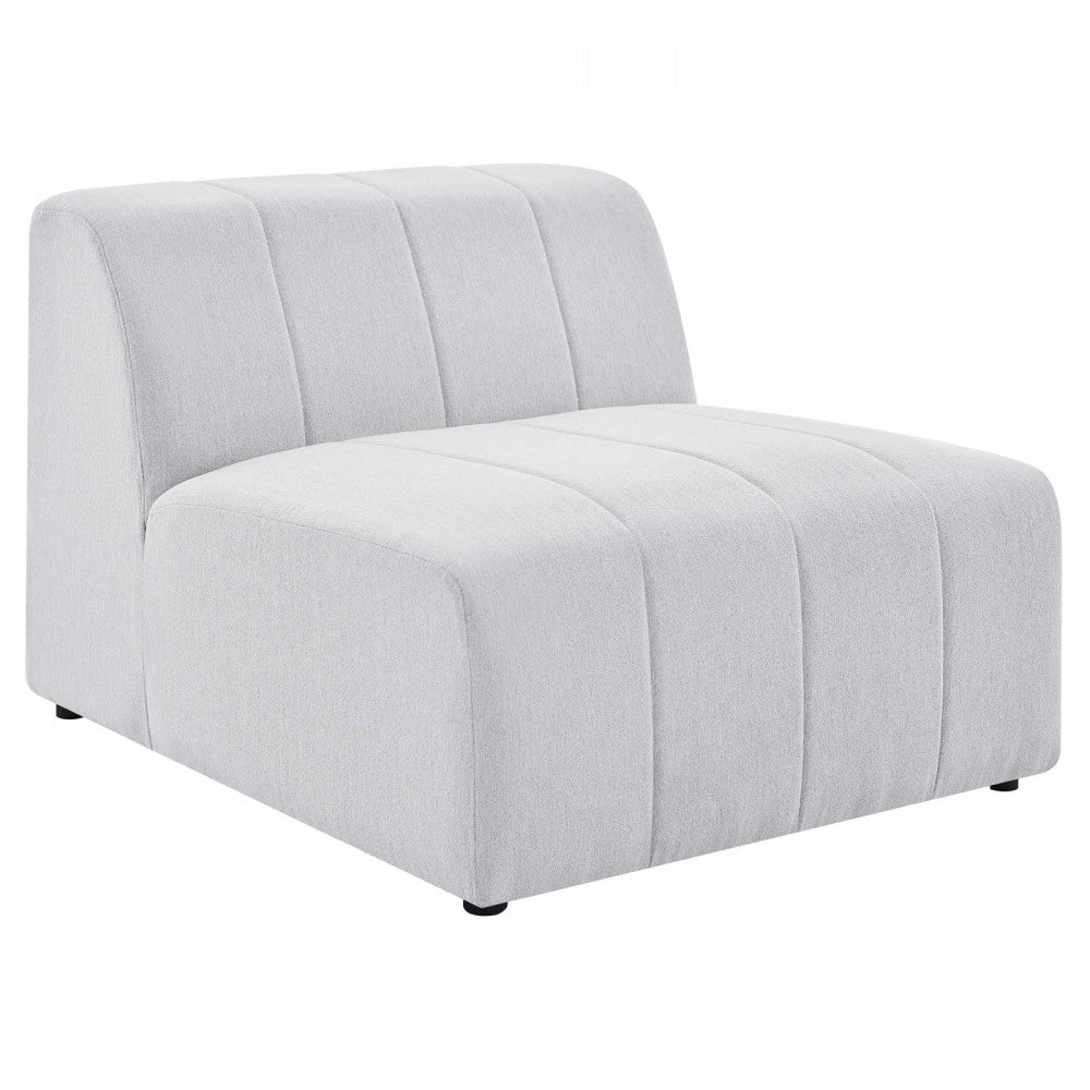 Bartlett Upholstered Fabric 5-Piece Sectional Sofa, Ivory, EEI-4520-IVO