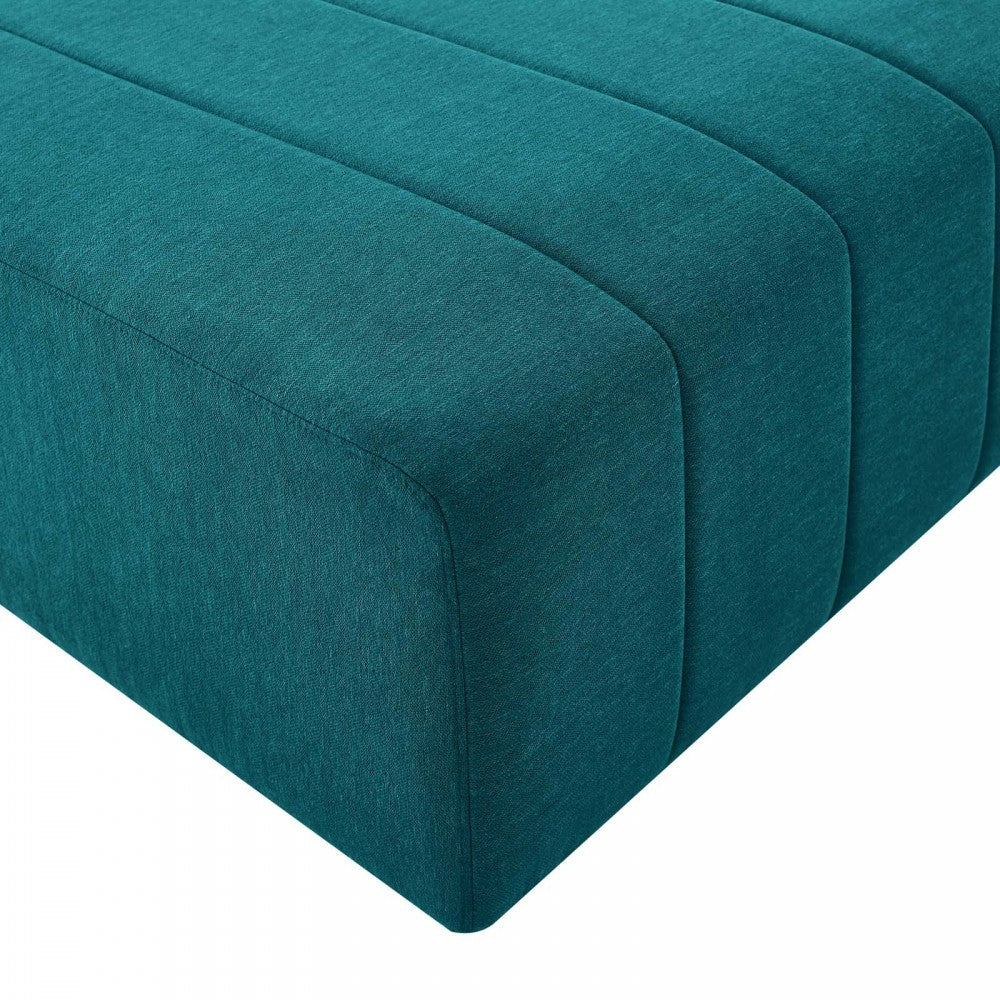 Bartlett Upholstered Fabric Armless Chair, Teal