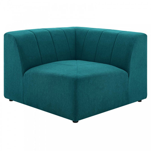 Bartlett Upholstered Fabric Corner Chair, Teal
