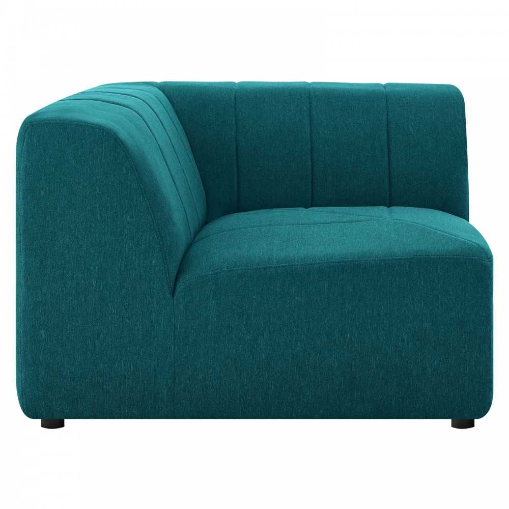 Bartlett Upholstered Fabric Corner Chair, Teal