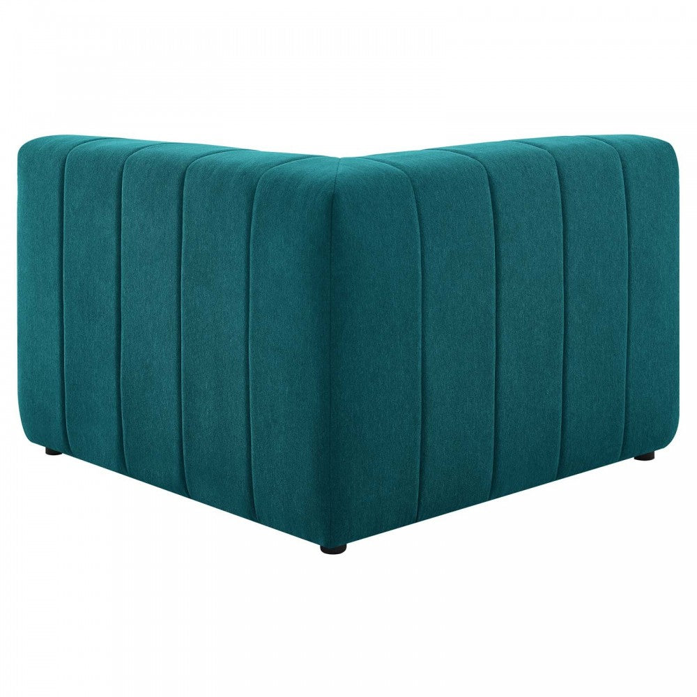 Bartlett Upholstered Fabric Corner Chair, Teal