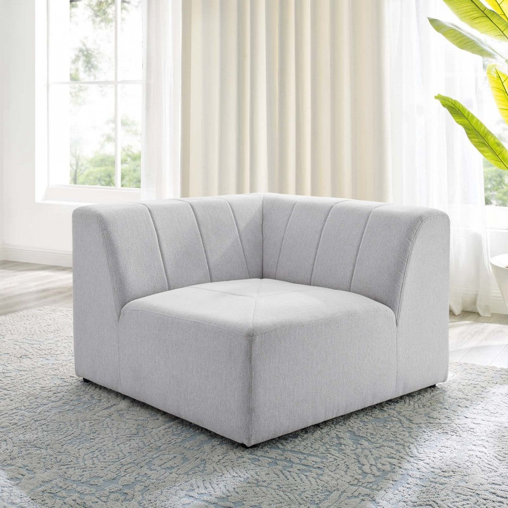 Bartlett Upholstered Fabric Corner Chair, Ivory