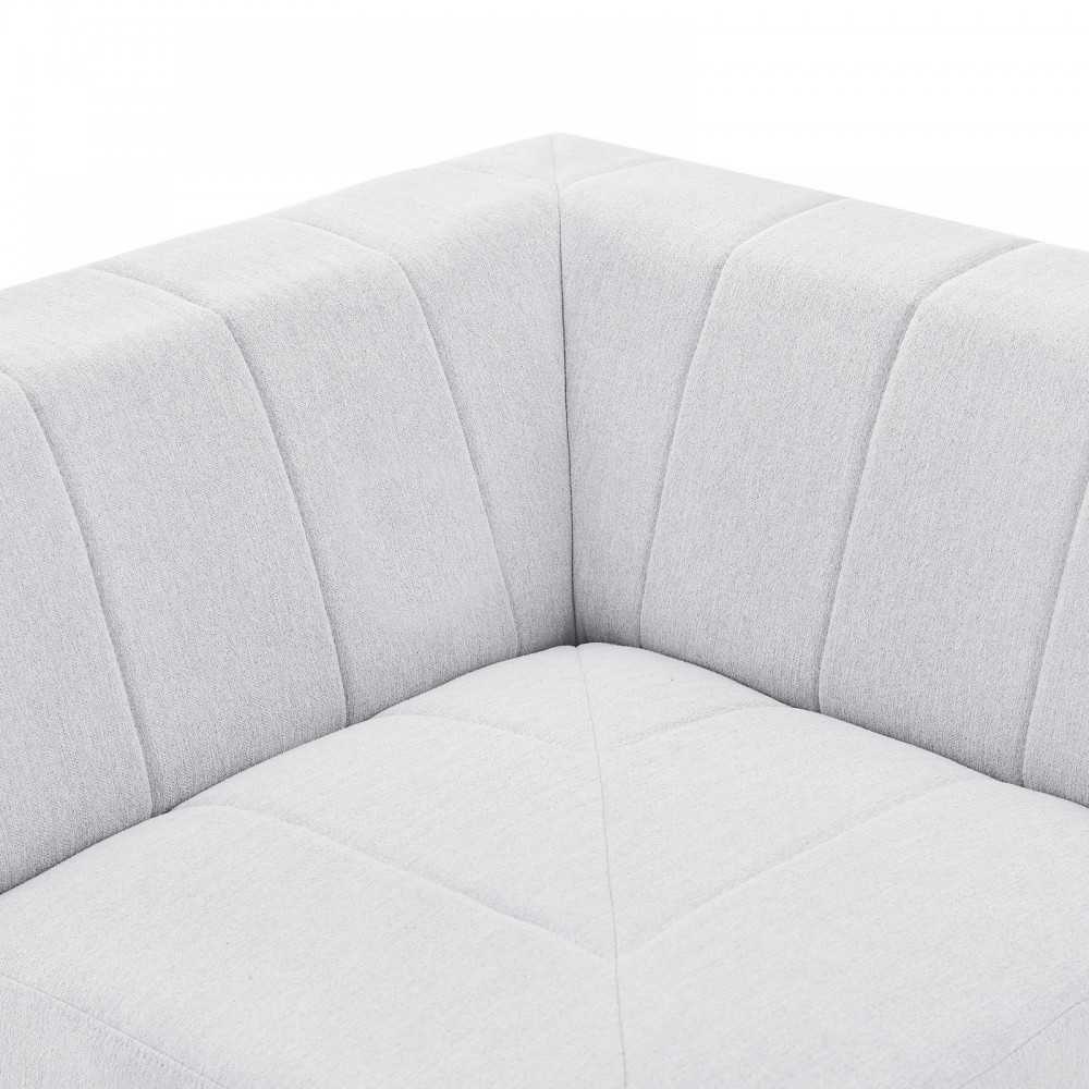 Bartlett Upholstered Fabric Corner Chair, Ivory