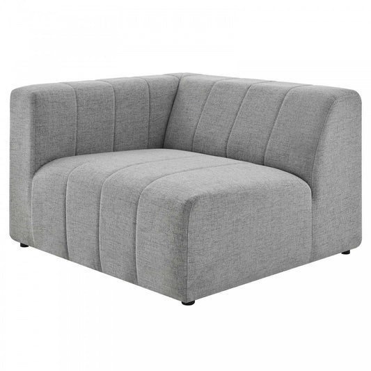 Bartlett Upholstered Fabric Left-Arm Chair, Light Gray