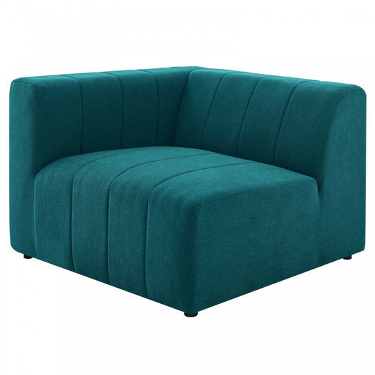 Bartlett Upholstered Fabric Left-Arm Chair, Teal