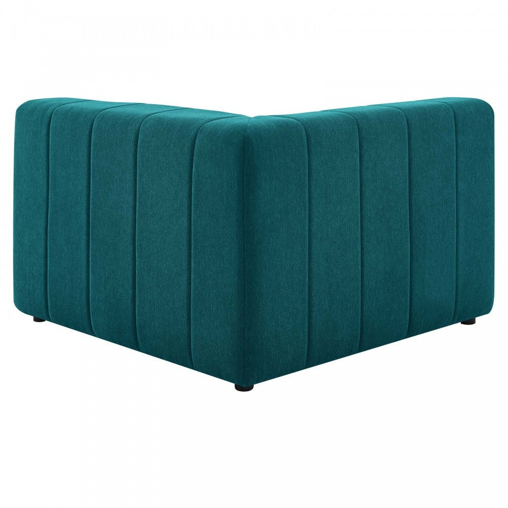 Bartlett Upholstered Fabric Left-Arm Chair, Teal