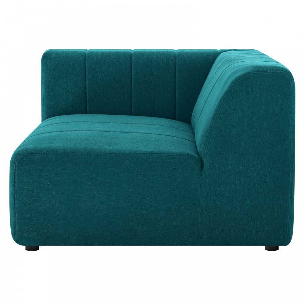 Bartlett Upholstered Fabric Left-Arm Chair, Teal