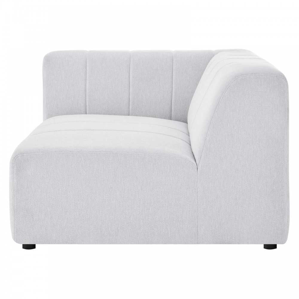 Bartlett Upholstered Fabric Left-Arm Chair, Ivory