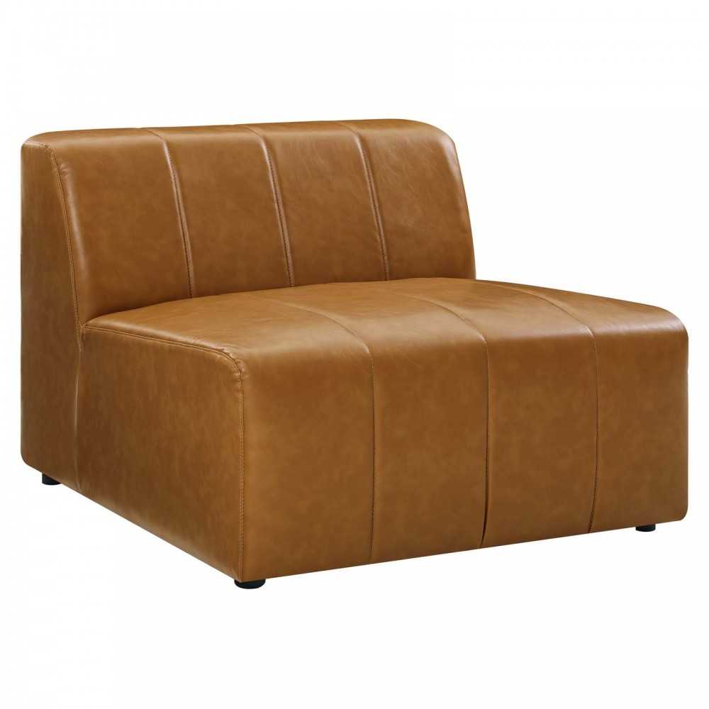 Bartlett Vegan Leather 4-Piece Sectional Sofa, Tan, EEI-4519-TAN