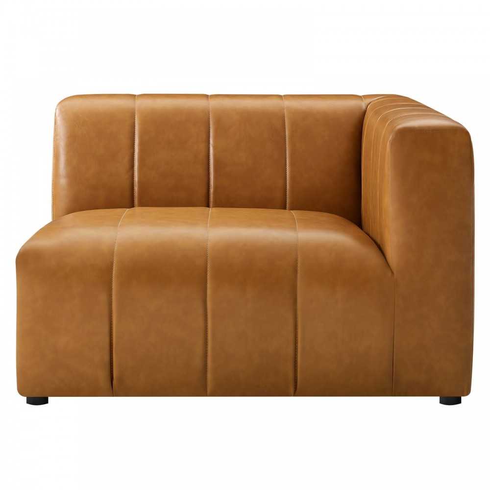 Bartlett Vegan Leather 4-Piece Sectional Sofa, Tan, EEI-4519-TAN