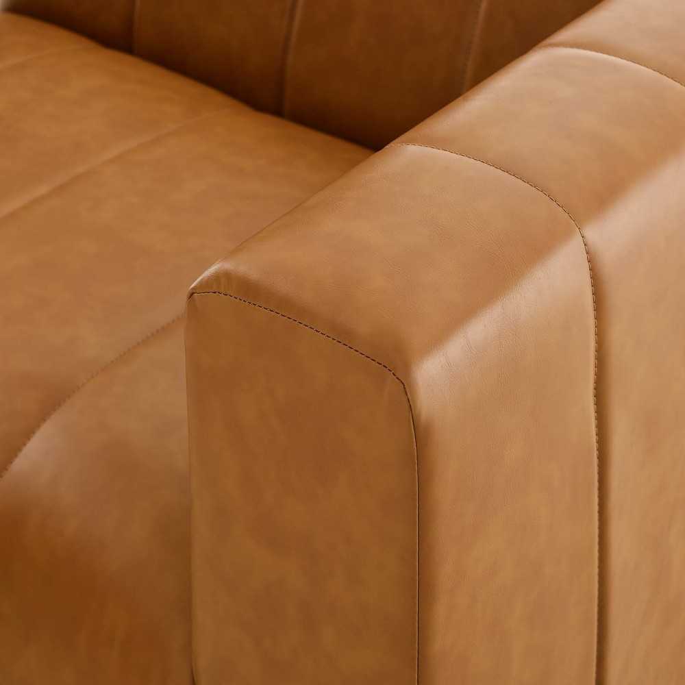 Bartlett Vegan Leather 5-Piece Sectional Sofa, Tan, EEI-4521-TAN