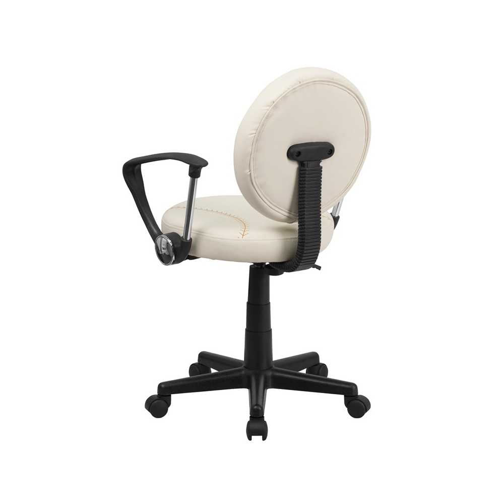 Baseball Swivel Task Office Chair with Arms
