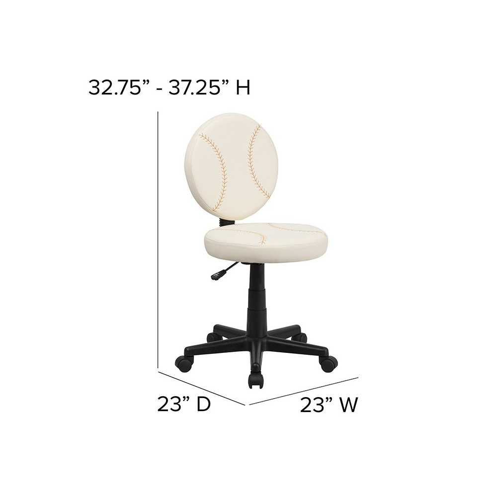 Baseball Swivel Task Office Chair