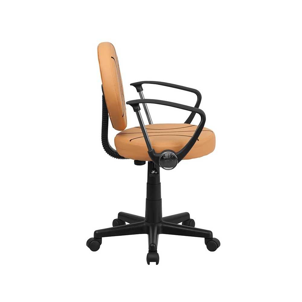Basketball Swivel Task Office Chair with Arms