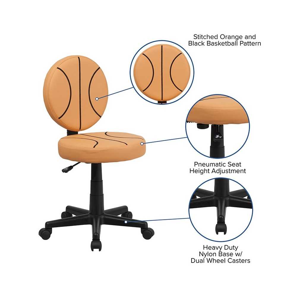 Basketball Swivel Task Office Chair