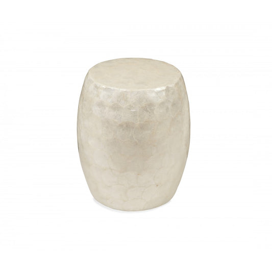 Bassett Mirror Capiz Accent Table, 15 x 17