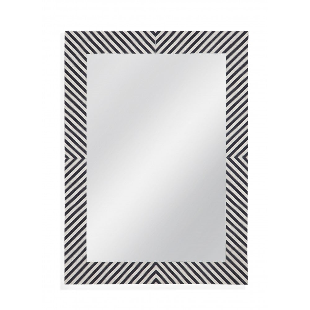 Bassett Mirror Chevron Bone Wall Mirror