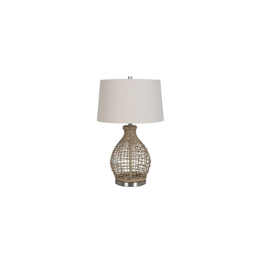 Bassett Mirror Jute Table Lamp