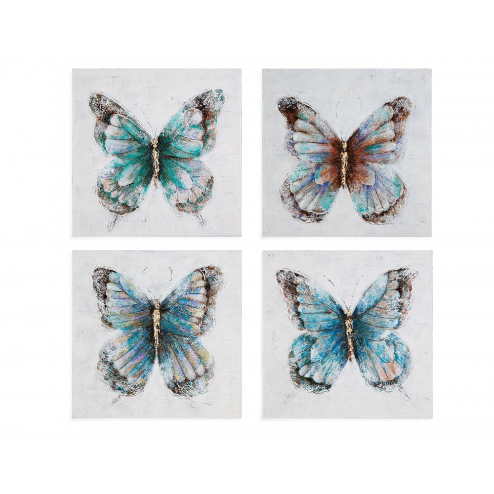 Bassett Mirror Metallic Butterflies (S/4)