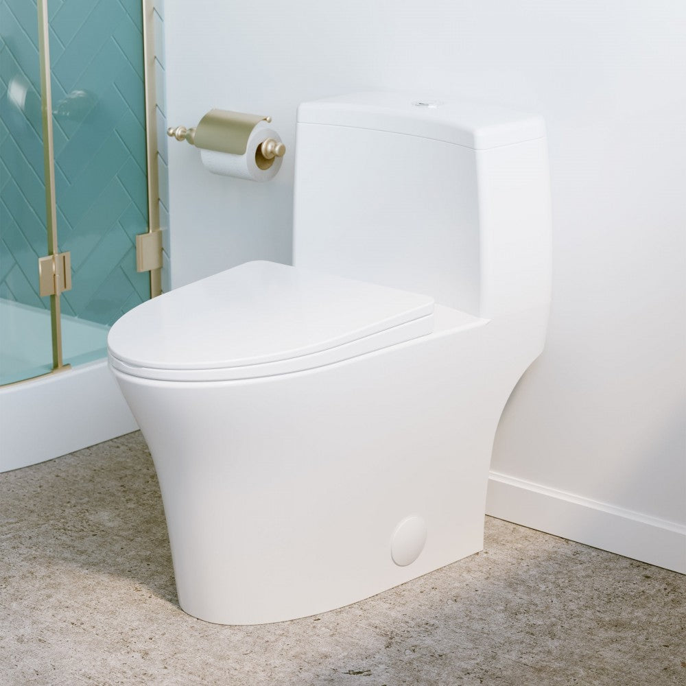 Bastille One-Piece Elongated Toilet Vortex Dual-Flush 1.1/1.6 gpf