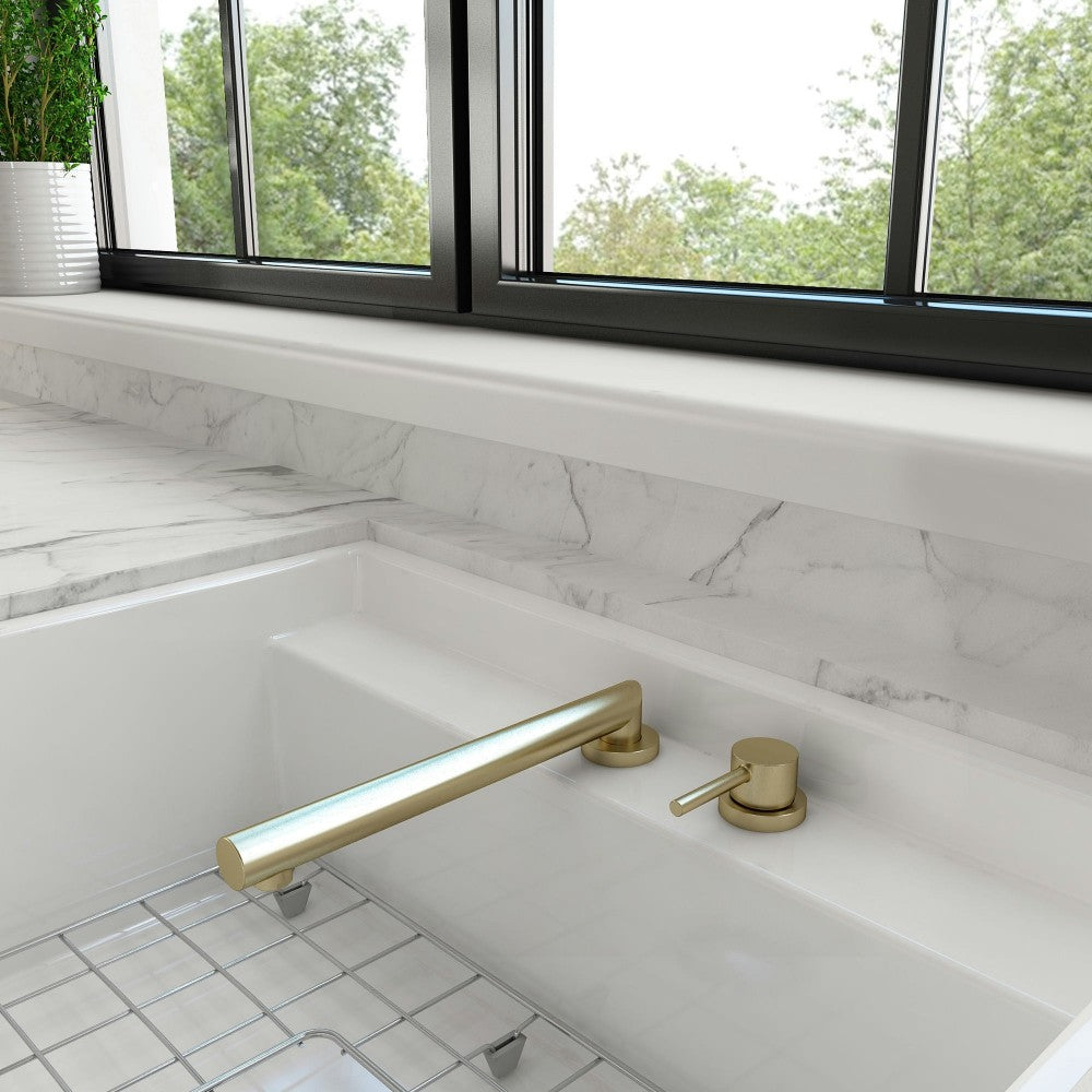 Baveno Move Kitchen Faucet in Brushed Gold