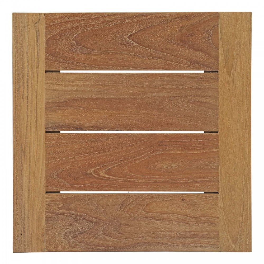 Bayport 5 Piece Outdoor Patio Teak Set, White