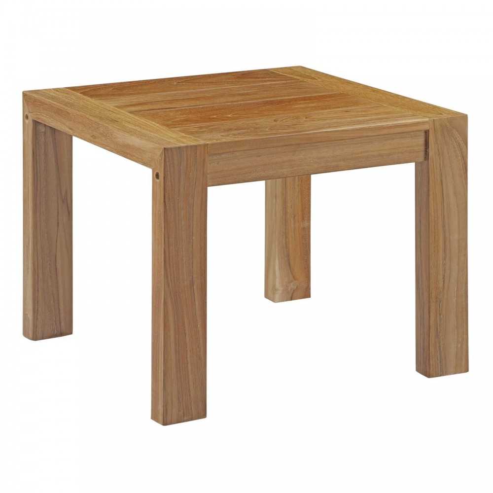 Bayport 5 Piece Outdoor Patio Teak Set, White