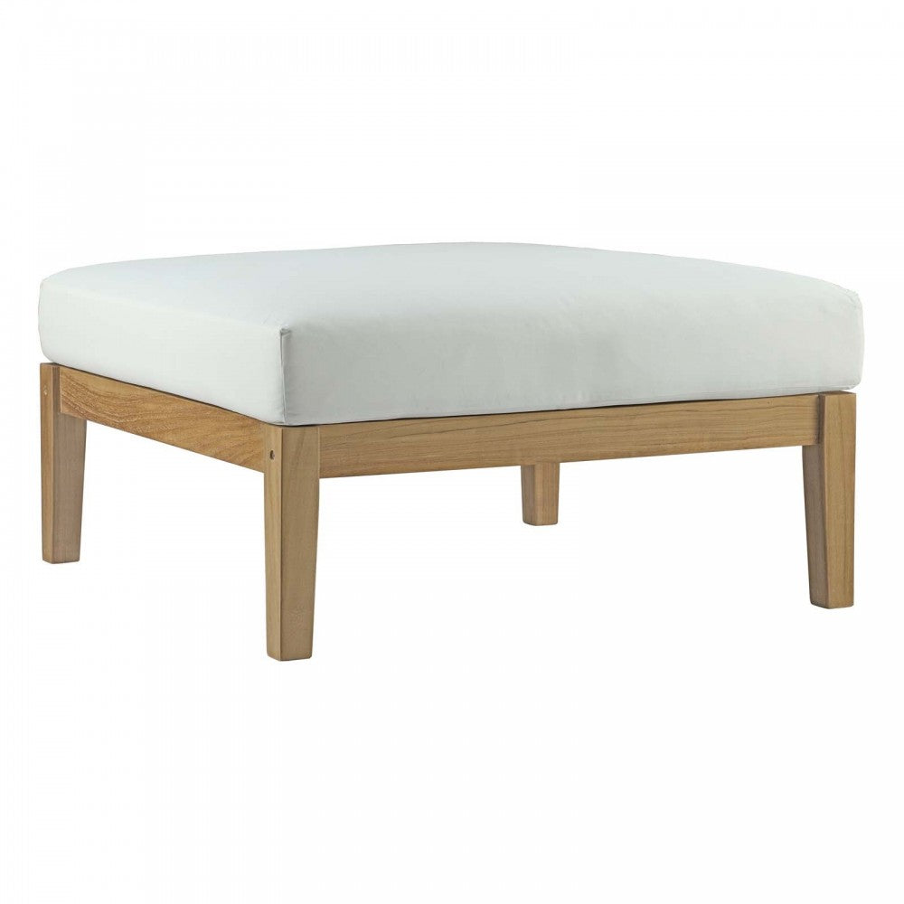 Bayport 5 Piece Outdoor Patio Teak Set, White