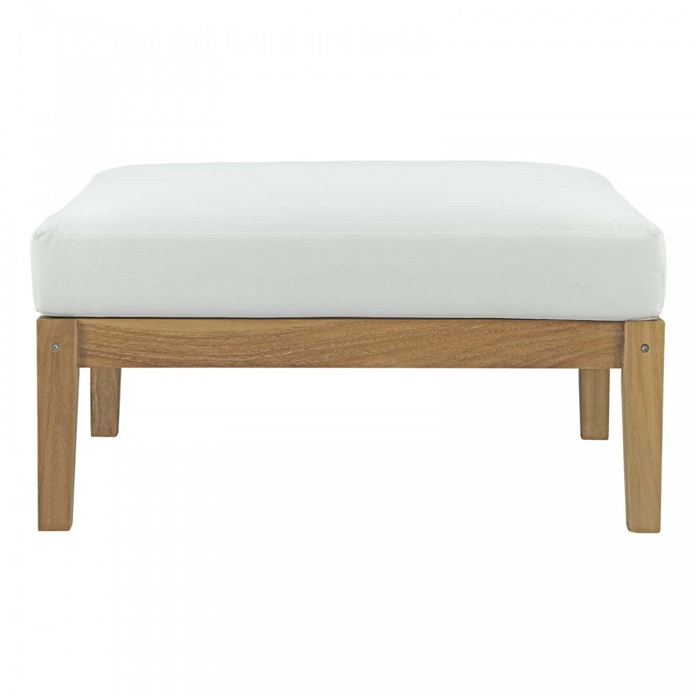 Bayport Outdoor Patio Teak Ottoman