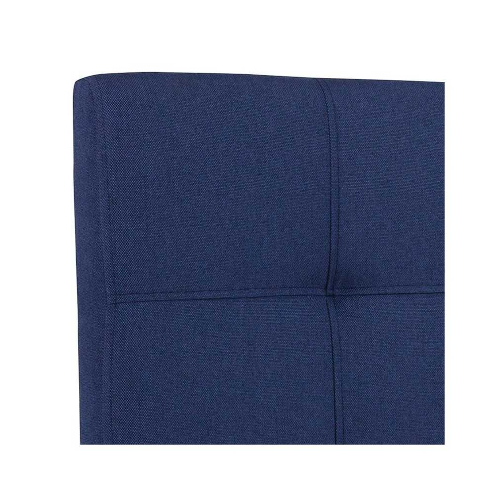 Bedford Tufted Upholstered Full Size Headboard in Navy Fabric