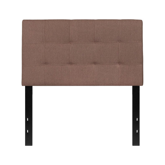 Bedford Tufted Upholstered Twin Size Headboard in Camel Fabric