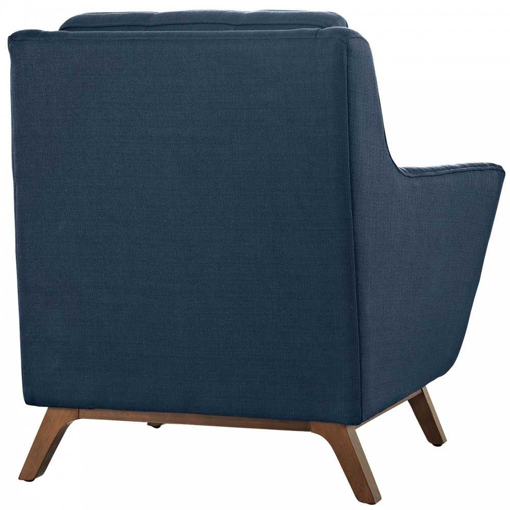 Beguile 2 Piece Upholstered Fabric Living Room Set, Azure