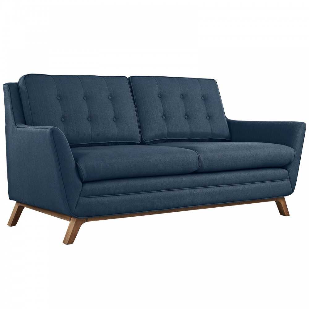 Beguile Living Room Set Upholstered Fabric Set of 2, Azure, EEI-2434-AZU-SET
