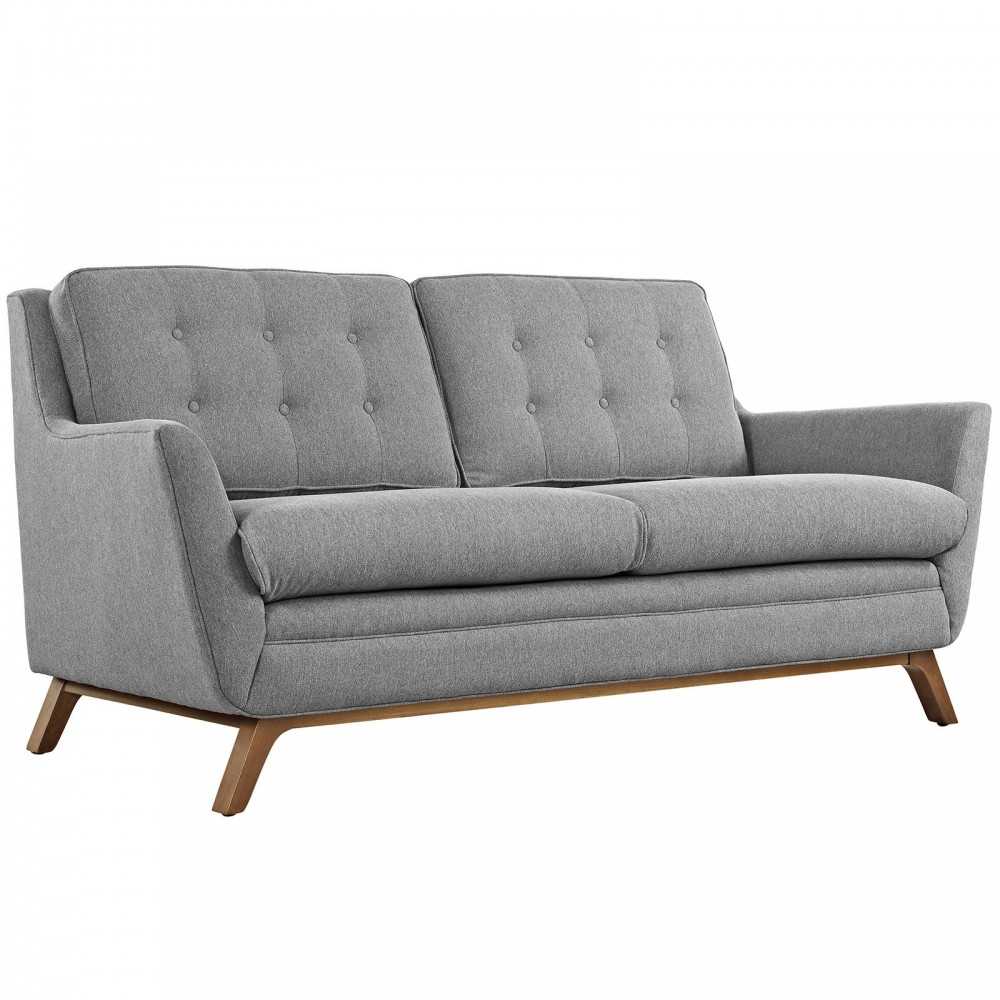 Beguile Living Room Set Upholstered Fabric Set of 2, Expectation Gray