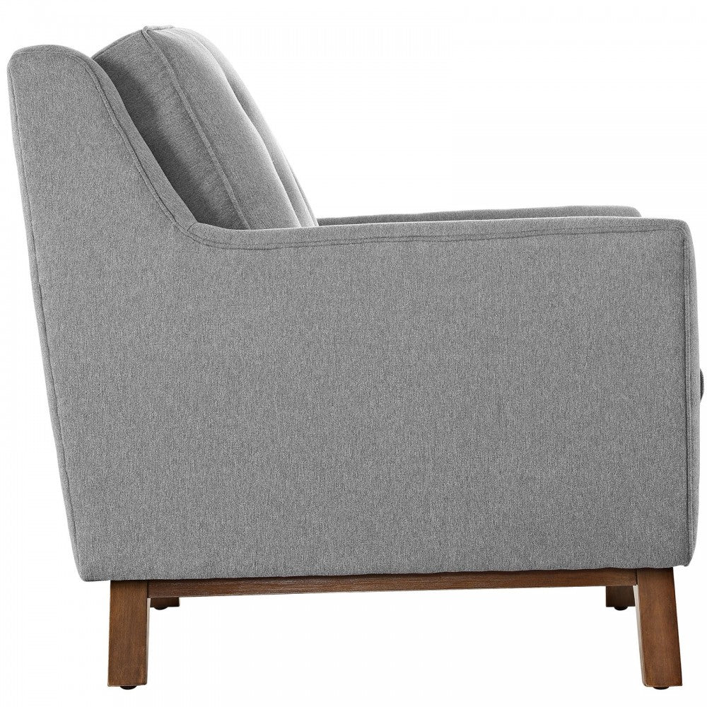 Beguile Living Room Set Upholstered Fabric Set of 2, Expectation Gray
