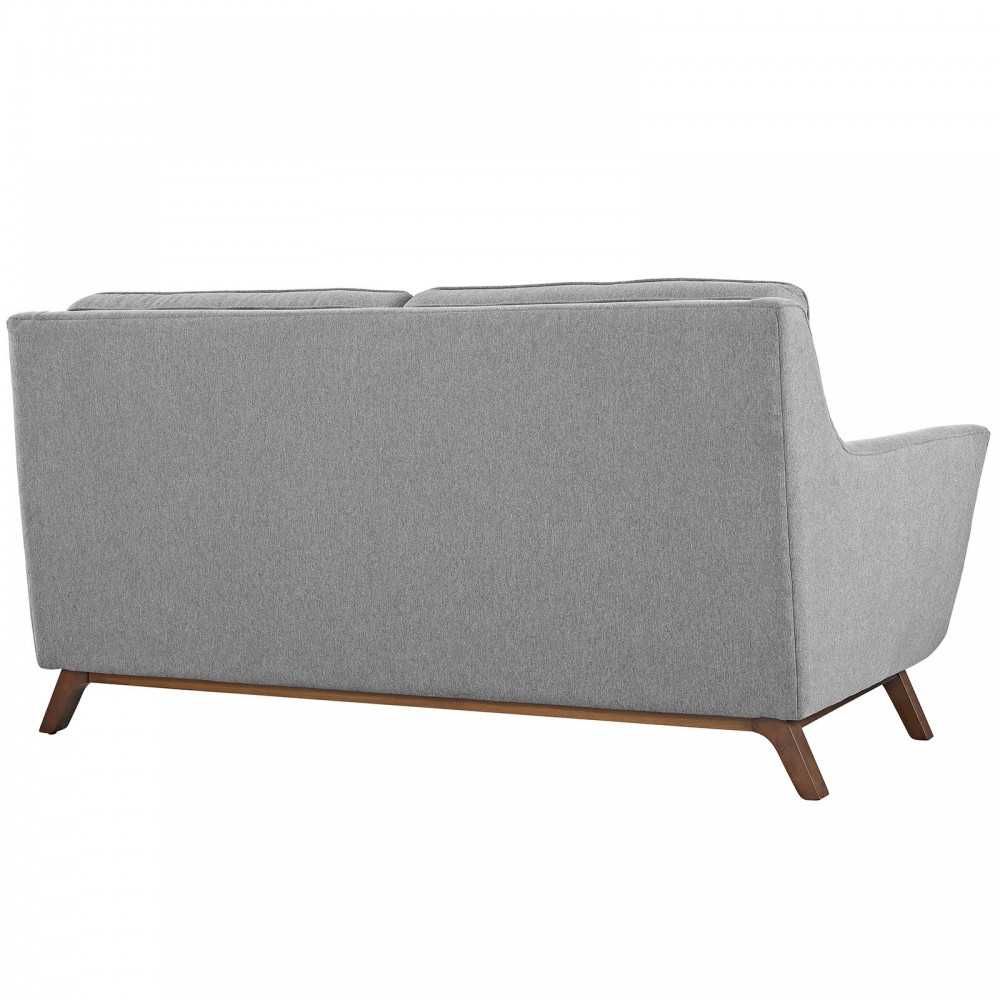 Beguile Upholstered Fabric Loveseat, Expectation Gray