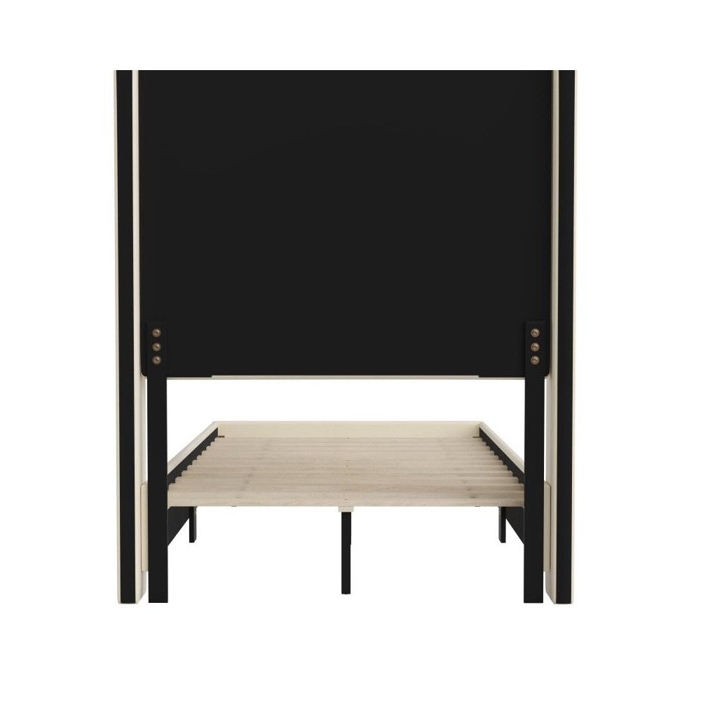 Beige Twin Size Platform Bed