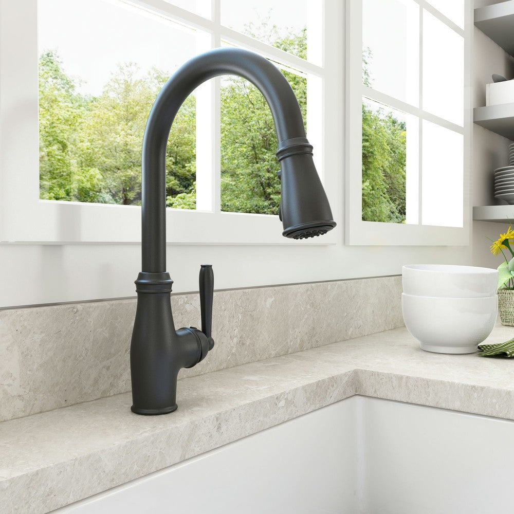 Belsena 2.0 Pull-Down Kitchen Faucet in Matte Black