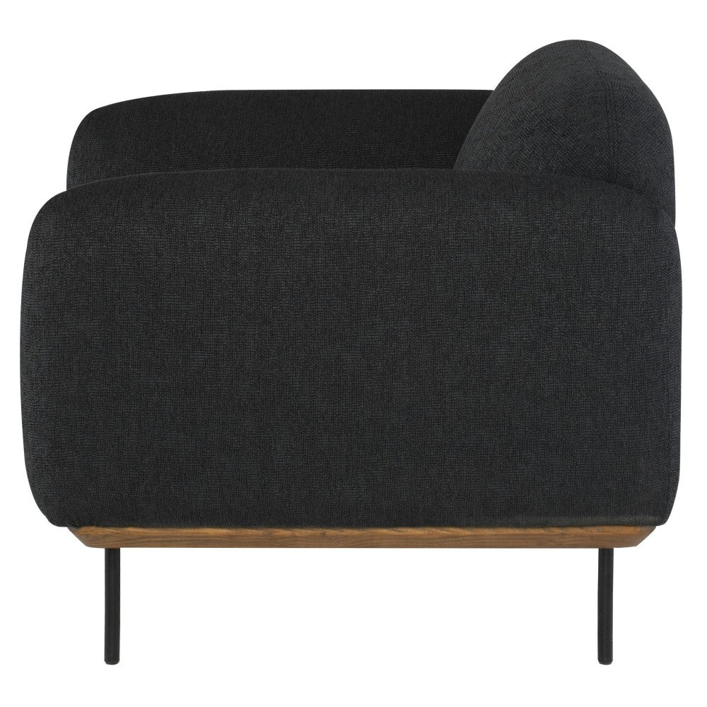 Benson Activated Charcoal Fabric Single Seat Sofa