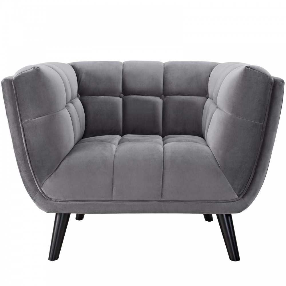 Bestow 2 Piece Performance Velvet Armchair Set, Gray