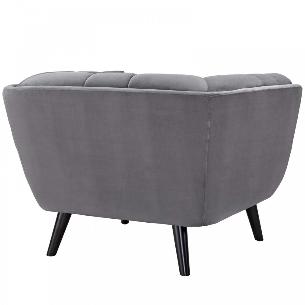Bestow 2 Piece Performance Velvet Armchair Set, Gray